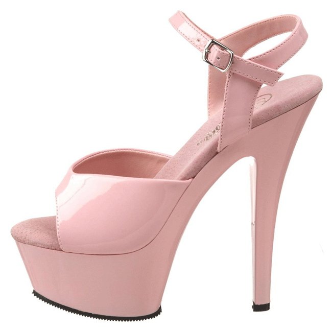 pleaser KISS-209 pink dames high heels maat 35 - 36